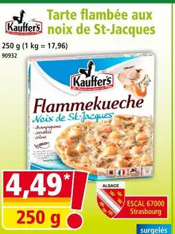 Norma KAUFFER'S Tarte flambée aux noix de St-Jacques offre