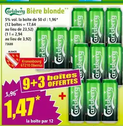 Norma CARLSBERG Bière blonde offre