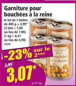 Norma Garniture pour bouchées à la reine offre