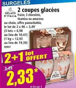 Norma GELATO D'ITALIA 2 coupes glacées offre