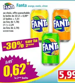 Norma Fanta orange, exotic, citron offre