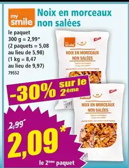 Norma MY SMILE Noix en morceaux non salées offre