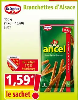 Norma Dr. Oetker Branchettes d'Alsace offre