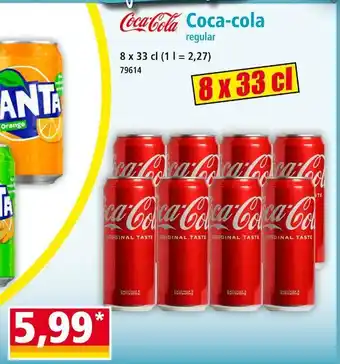 Norma Coca-cola Coca-cola regular offre