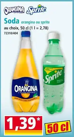 Norma Soda orangina ou sprite offre