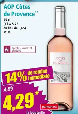 Norma AOP Côtes de Provence offre