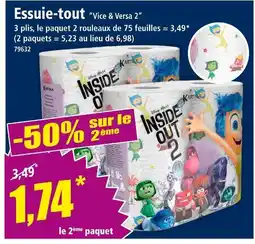 Norma Essuie-tout Vice & Versa 2 offre