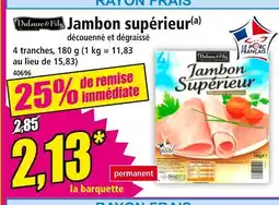 Norma Jambon supérieur découpé et dégraissé offre