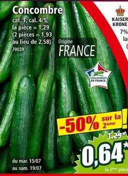 Norma Concombre offre