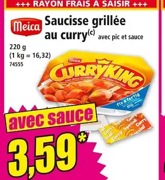 Norma MEICA Saucisse grillée au curry offre