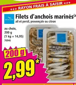 Norma DELICEMER Filets d'anchois marinés offre