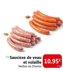 Colruyt Saucisse de veau et volaille offre