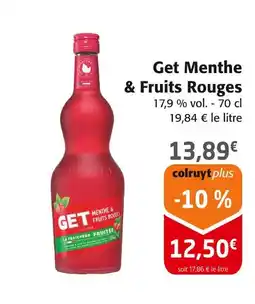 Colruyt Get Menthe & Fruits Rouges offre