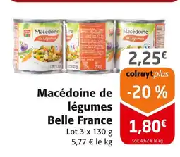 Colruyt Belle France Macédoine de légumes offre