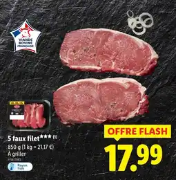 Lidl 5 faux filet offre