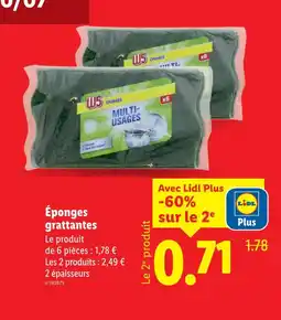 Lidl W5 Éponges grattantes offre