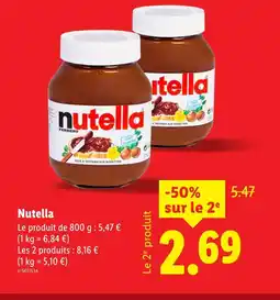 Lidl NUTELLA Nutella offre