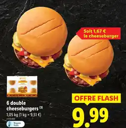 Lidl 6 double cheeseburgers offre