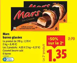 Lidl MARS barres glacées offre