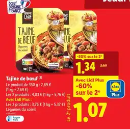 Lidl Toque du Chef Tajine de bœuf offre