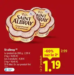 Lidl SAINT ALBRAY St albray offre
