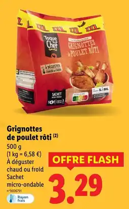 Lidl Toque du Chef Grignottes de poulet rôti offre