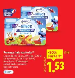 Lidl Envia Fromages frais aux fruits offre