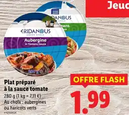 Lidl ERIDANOUS Plat préparé à la sauce tomate offre
