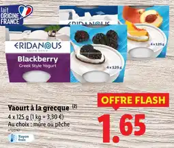 Lidl ERIDANOUS Yaourt à la grecque offre