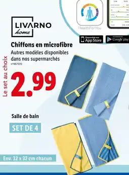 Lidl LIVARNO home Chiffons en microfibre offre