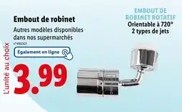Lidl Embout de robinet rotatif offre