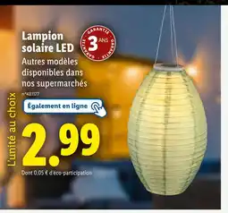 Lidl Lampion solaire LED offre
