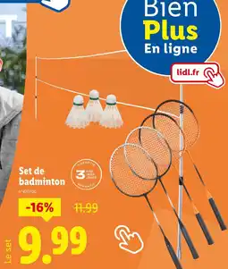 Lidl CRIVIT Set de badminton offre
