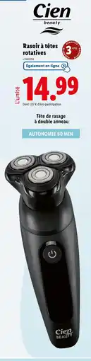 Lidl CIEN Rasoir à têtes rotatives offre
