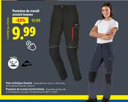 Lidl PARKSIDE Pantalon de travail stretch femme offre