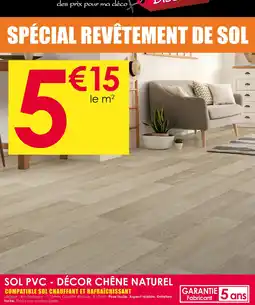 Décor Discount SOL PVC - DÉCOR CHÊNE NATUREL offre