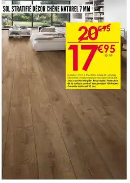 Décor Discount Sol stratifié décor chêne naturel 7 mm offre