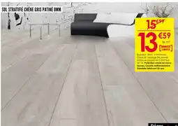 Décor Discount Sol stratifié chêne gris patiné 8mm offre