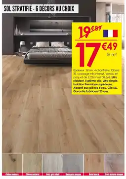 Décor Discount Sol stratifié - 6 décors au choix offre