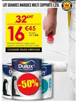 Décor Discount DULUX Lot grandes marques multi supports 1,25l offre