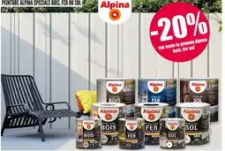 Décor Discount ALPINA -20% sur toute la gamme Alpina bois, fer sol offre