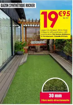Décor Discount Gazon Synthétique Rocker offre