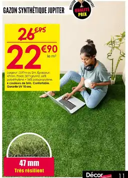 Décor Discount Gazon synthétique jupiter offre
