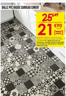Décor Discount Dalle pvc rigide carreau ciment offre