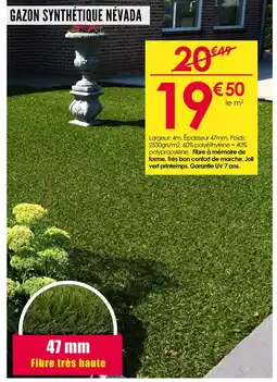 Décor Discount Gazon synthétique Névada offre