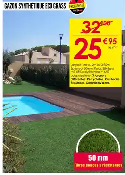 Décor Discount Gazon synthétique eco grass offre