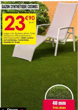Décor Discount Gazon Synthétique Cosmos offre