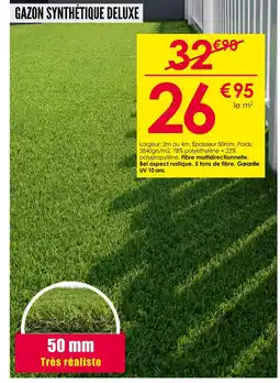Décor Discount Gazon synthétique deluxe offre