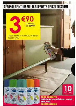 Décor Discount AÉROSOL PEINTURE MULTI-SUPPORTS DELKOLOR 300ML offre