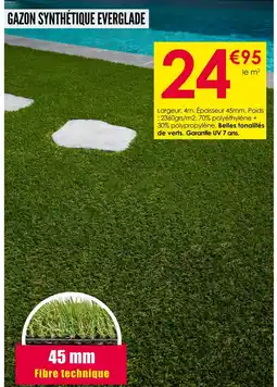 Décor Discount GAZON SYNTHÉTIQUE EVERGLADE offre